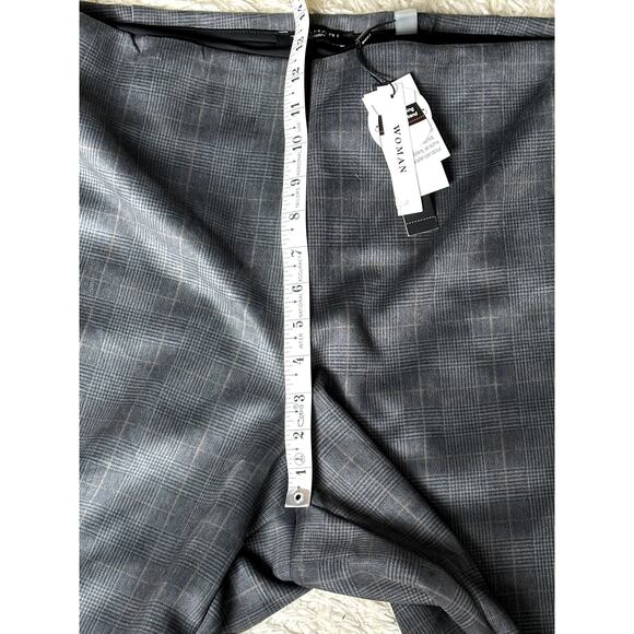 Tahari NWT Faux Leather Plaid Tummy Control Women's Size 3x Careerwear Pants - Picture 6 of 15